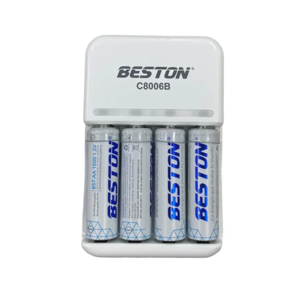 Cargador de Pilas Recargables Beston C8006B AAX4
