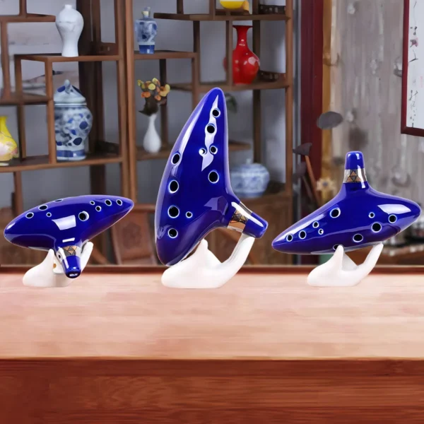 Ocarina En Cerámica De 12 Huecos