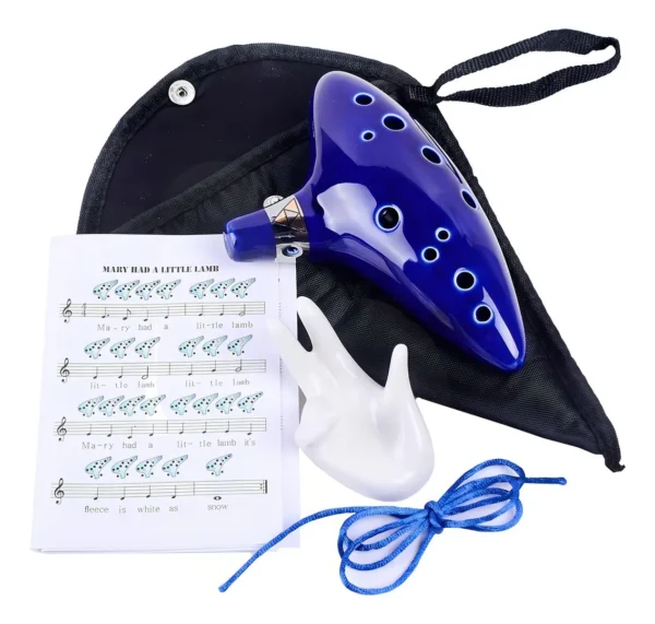 Ocarina En Cerámica De 12 Huecos