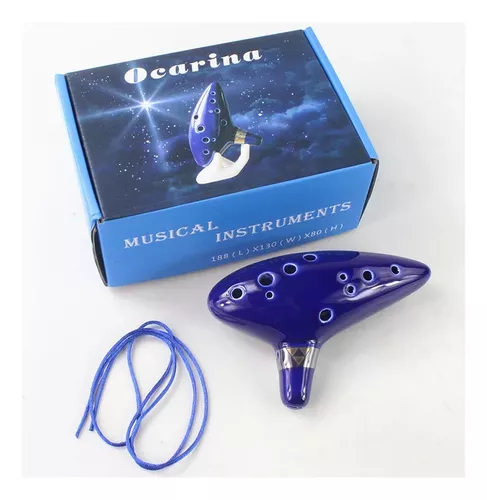 Ocarina En Cerámica De 12 Huecos