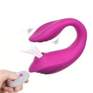Vibrador Con Succión y Control Remoto