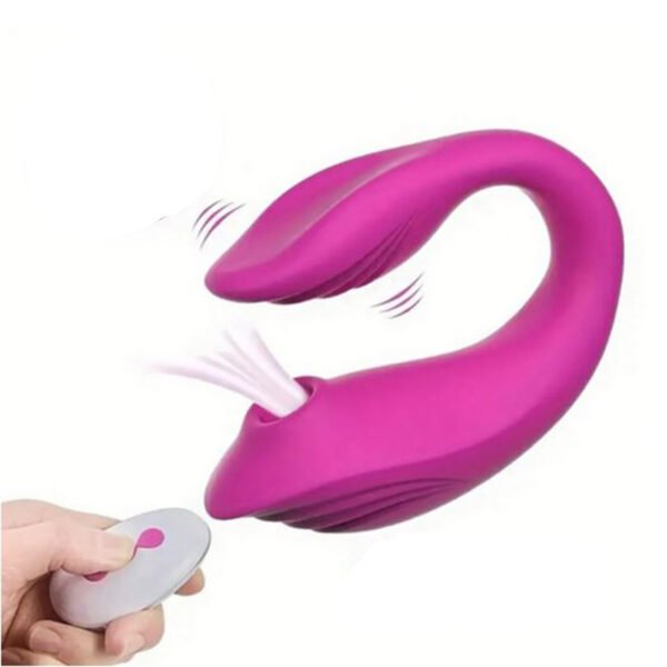 Vibrador Con Succión y Control Remoto