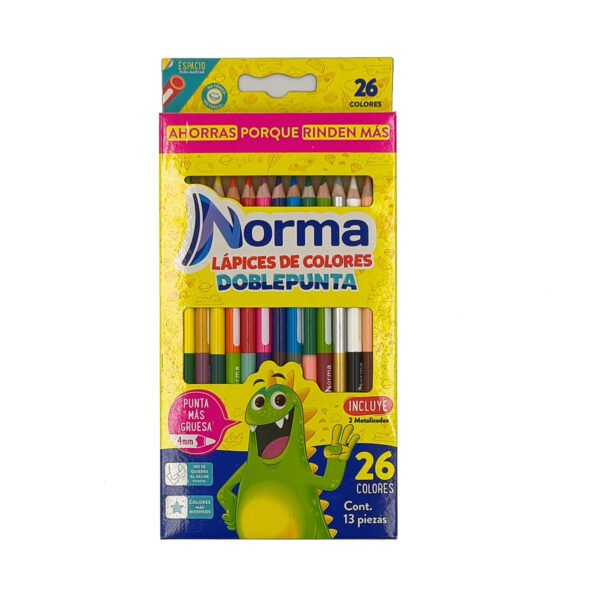 Colores Norma doble Punta 26 Colores