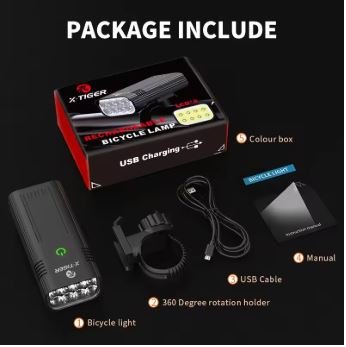 Linterna Para Bicicleta Recargable