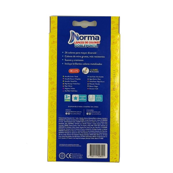 Colores Norma doble Punta 26 Colores
